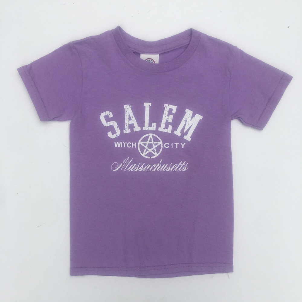 Girls Salem "Witch City" Massachusetts Tee Sz XS